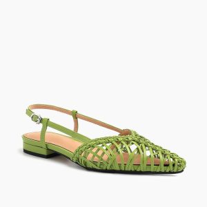 Woven Comfortable Slingback Braided Flat Sandals