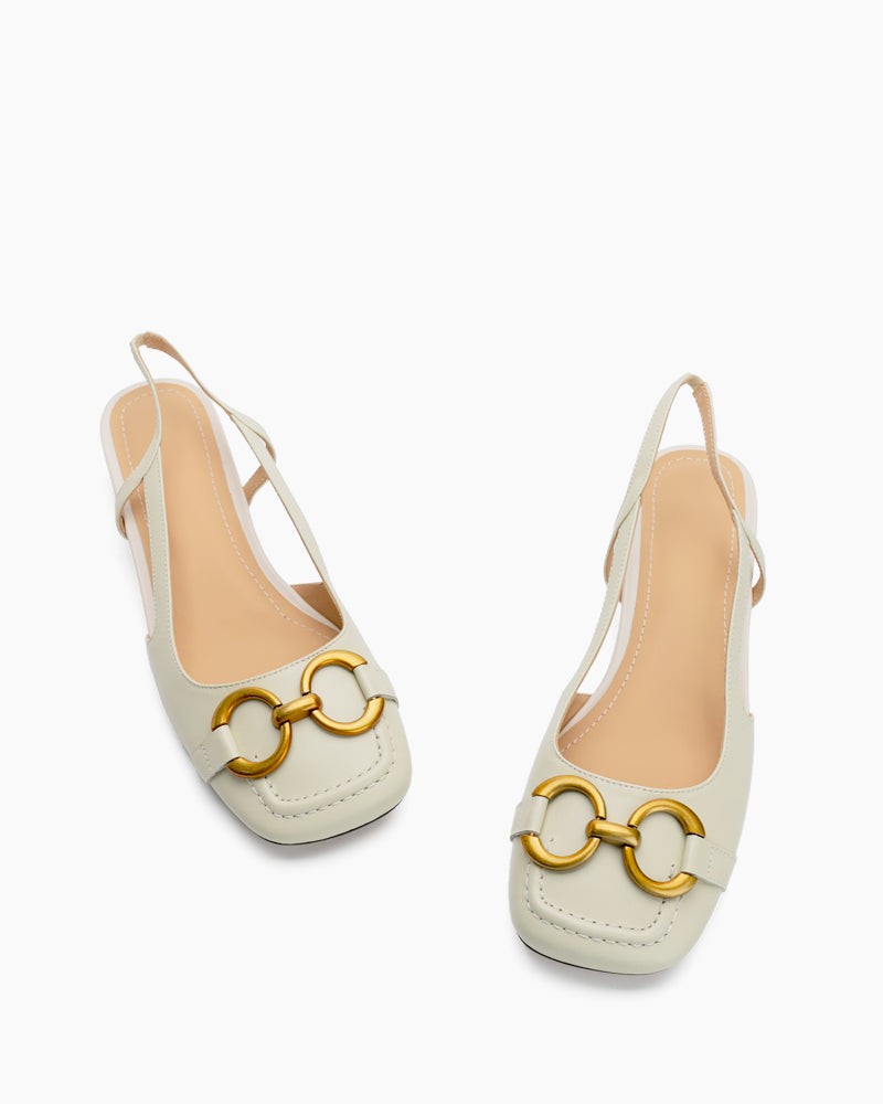 Slingback Block Heel Party Dress Sandals - Image 6