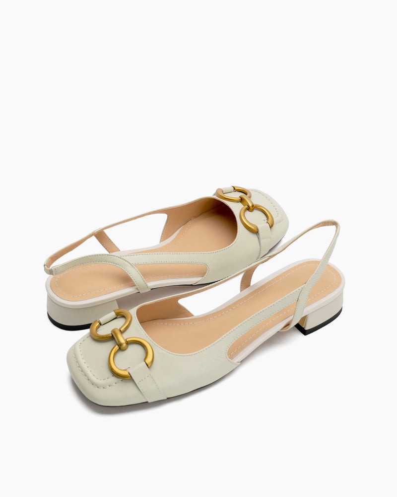 Slingback Block Heel Party Dress Sandals - Image 3