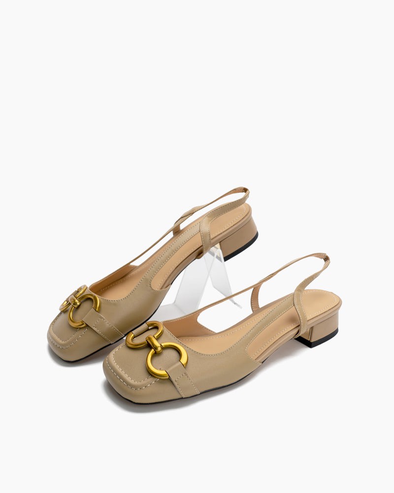 Slingback Block Heel Party Dress Sandals - Image 14