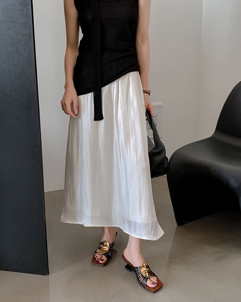 Gilded Emblem Metallic Strap Slides Mules - Image 6