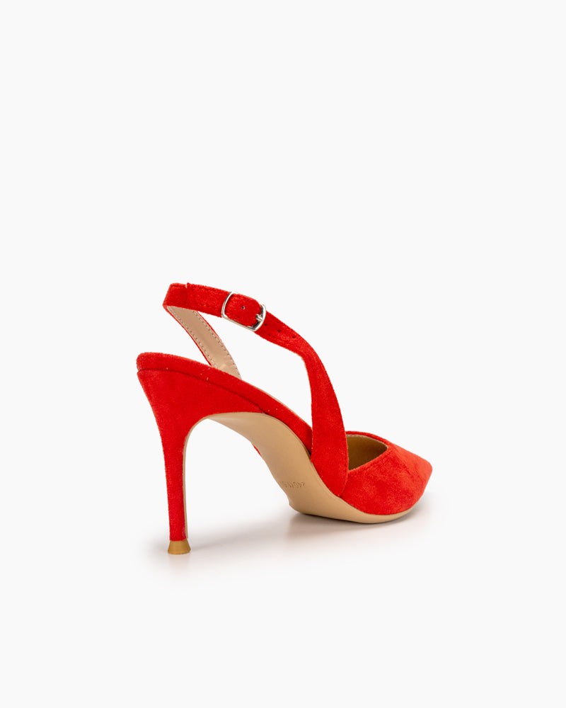 High Heel Minimalist Suede Pointed Toe Pumps - Image 49