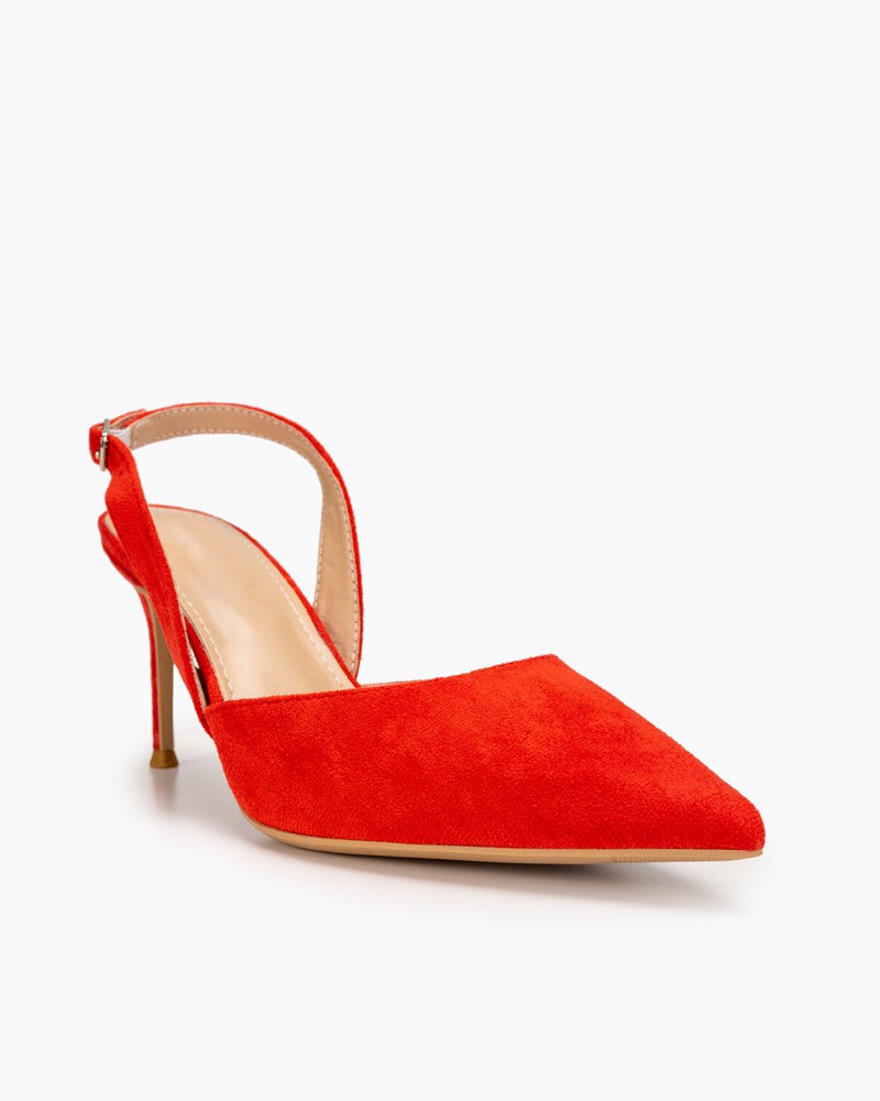 High Heel Minimalist Suede Pointed Toe Pumps - Image 50