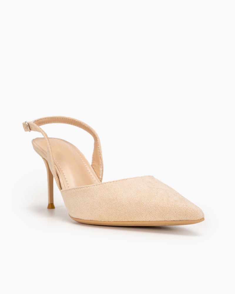 High Heel Minimalist Suede Pointed Toe Pumps - Image 20
