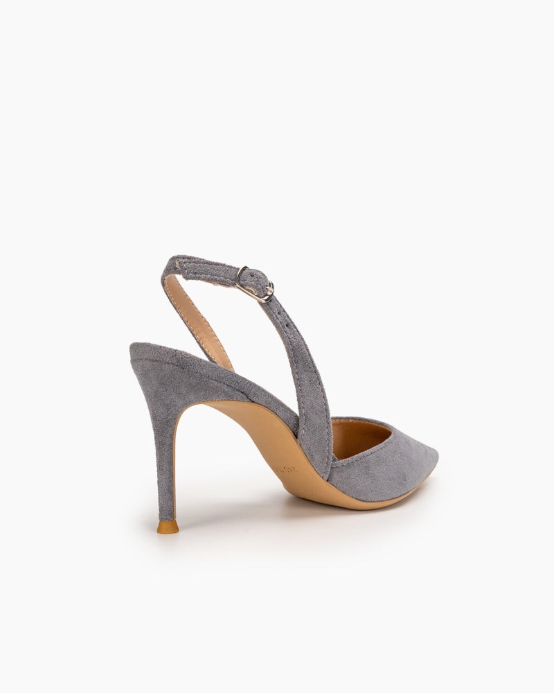 High Heel Minimalist Suede Pointed Toe Pumps - Image 28