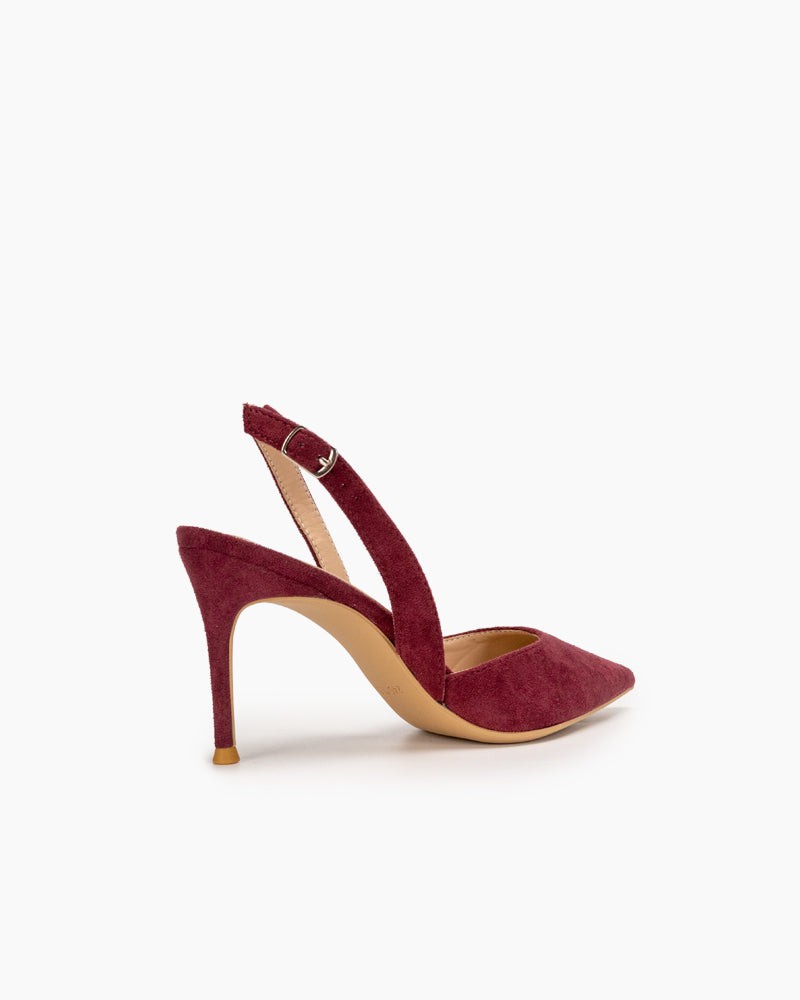 High Heel Minimalist Suede Pointed Toe Pumps - Image 42
