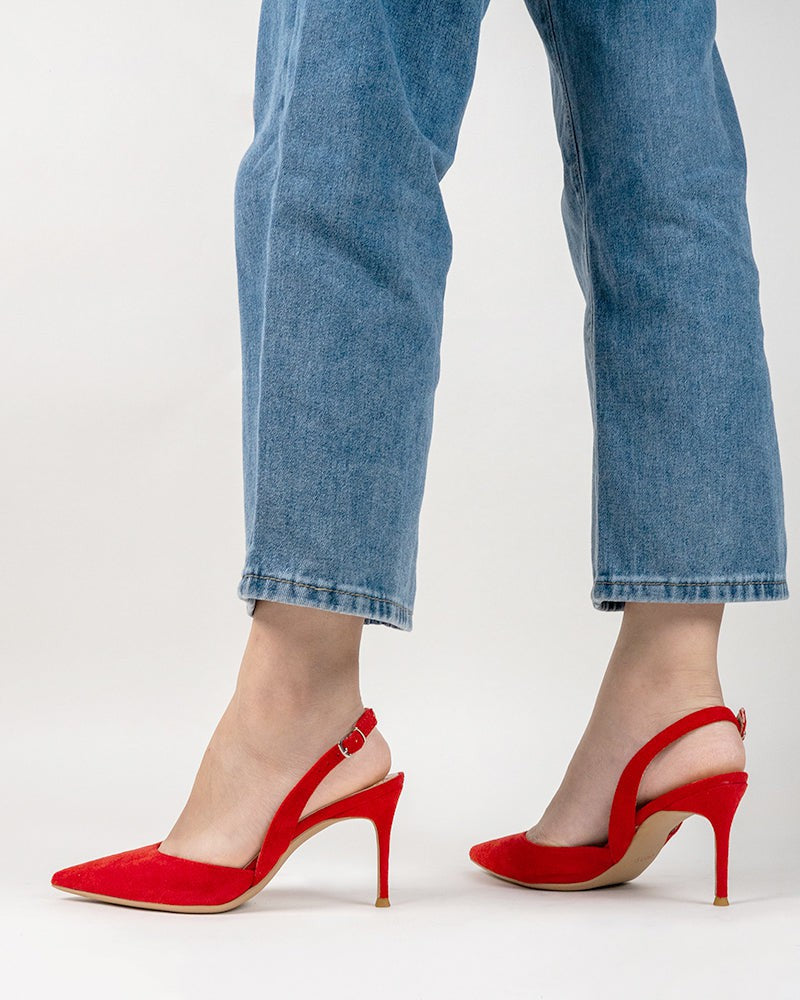 High Heel Minimalist Suede Pointed Toe Pumps - Image 53