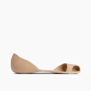 Peep Toe Flat Zero Sandals