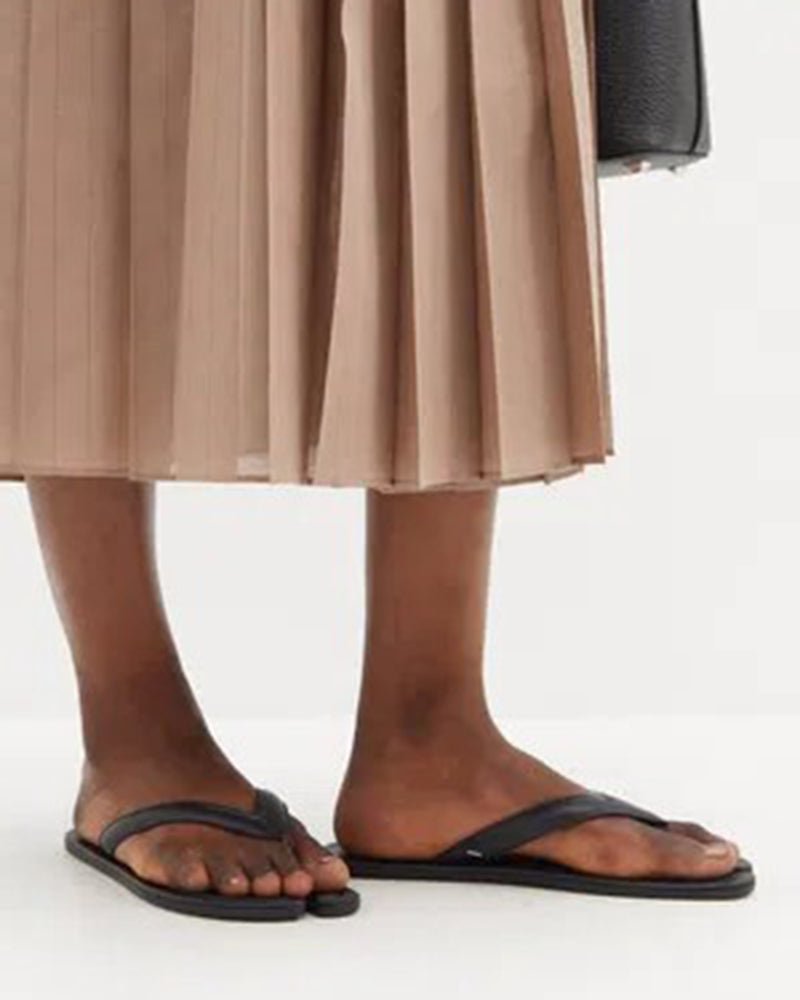 Black Tabi Flip-Flops Minimalist Sandals - Image 5